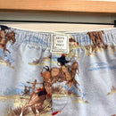 Cowboy Flannel Sleep Shorts-4