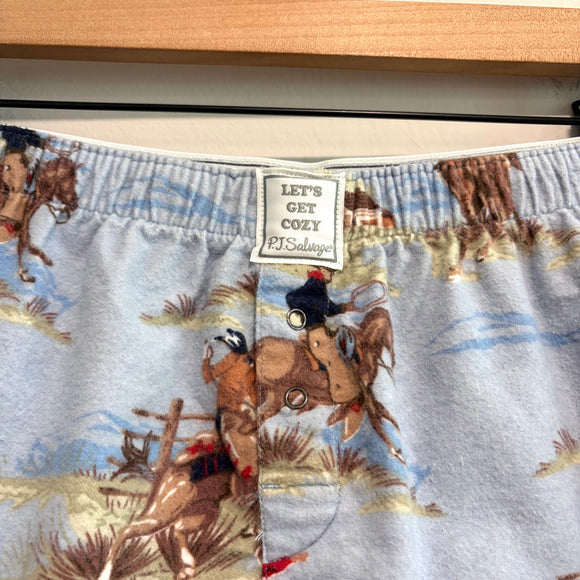 Cowboy Flannel Sleep Shorts