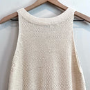 Sleeveless Cable Knit Sweater-8