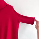 Cowl Turtleneck Cashmere Sweater-5