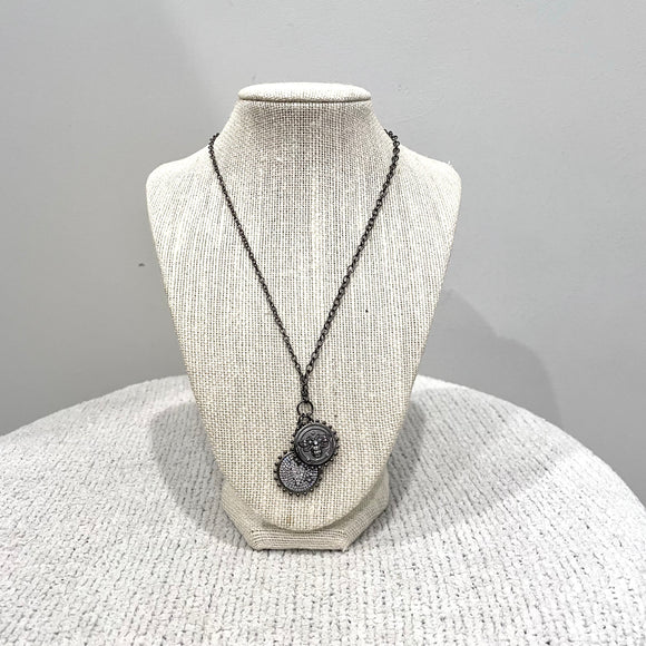 Bumble Bee Crystal Pave Necklace