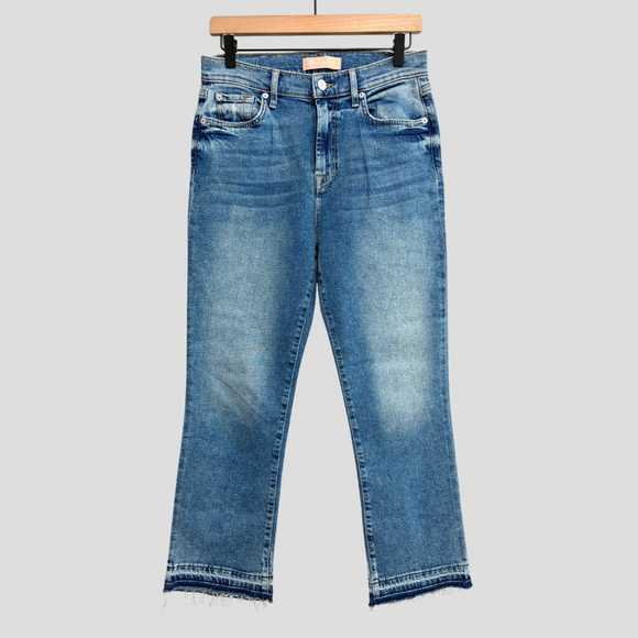 High Rise Slim Kick Jeans