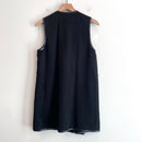 Faux Leather Trim Vest-11