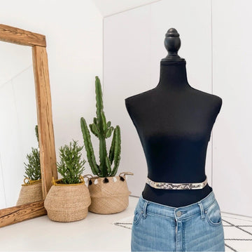 Snakeskin Waist Belt