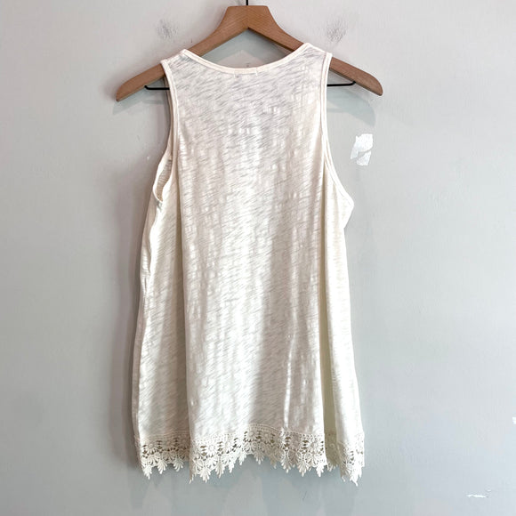 Crochet Trim Sleep Tank Top