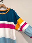 Striped Oversized Tee-5