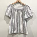 Striped Linen Blend Top-2