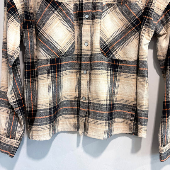 Plaid Embroidered Button Down