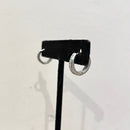 2 Set Sterling Silver Crystal Hoop Earrings-13