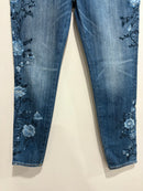 Floral High Rise Jeans-4