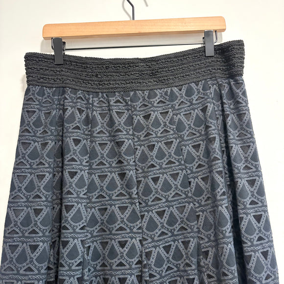 Geometric Midi Skirt