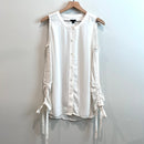 Sleeveless Button Down Cinch Top-2