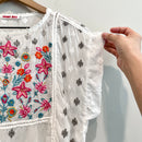 Floral Eyelet Embroidered Top-5