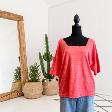 Dolman Square Neck Top