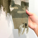 Camo Distressed Sweater-5