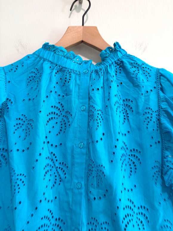 Palm Tree Eyelet Top