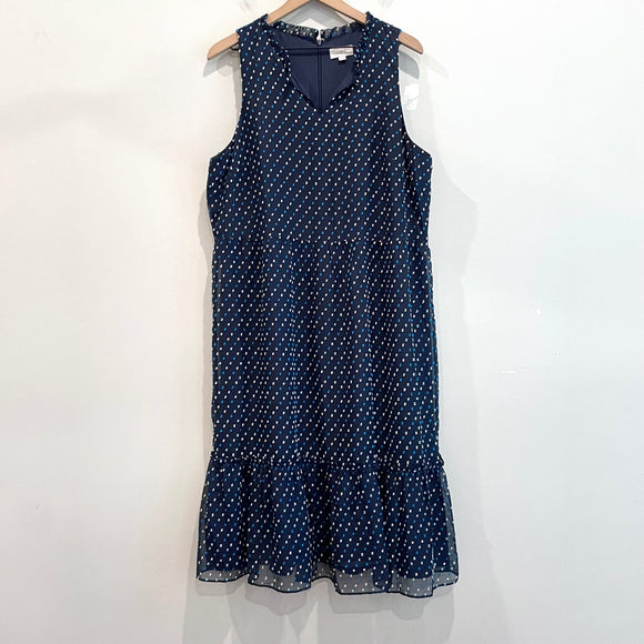 Swiss Dot Sleeveless Dress