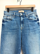 High Rise Slim Kick Jeans-2