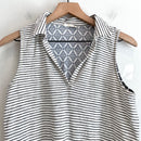 Striped Geometric Back Top-3