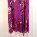 Draped Neck Floral Midi Dress-6