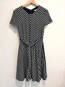 Striped Tie Front Dress-2