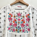 Floral Eyelet Embroidered Top-3