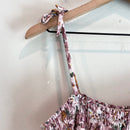 Floral Tie Shoulder Pajama Top-3