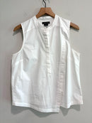 1/4 Button Poplin Top-2