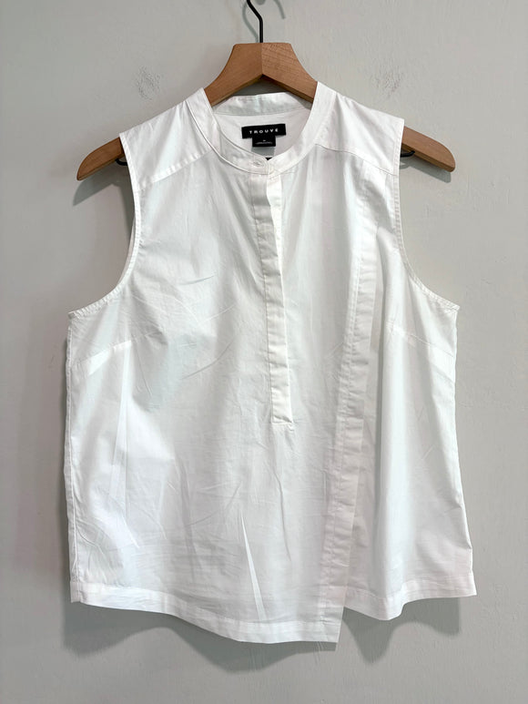 1/4 Button Poplin Top