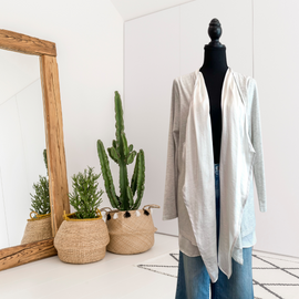 Satin Layered Cardigan