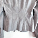 Wool Blend Contrast Cuff Blazer Jacket-13