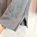 Hooded V-Neck Sweater-8