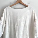 Bow Front Semi-Sheer Fleck Sleeve Top-11