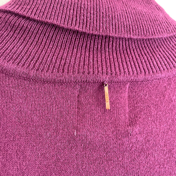 Puff Shoulder Turtleneck Sweater