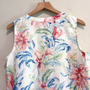 Floral Linen Top-9