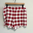 Plaid Sleep Shorts-1