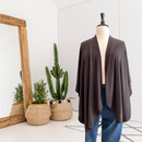 Open Poncho Wrap Sweater-2