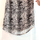 Snakeskin Tie Neck Chiffon Top-10