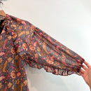 Leaf Ruffle Trim Top-5