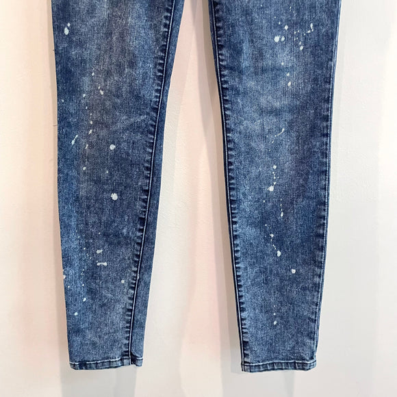Bleach Splatter Skinny Jeans
