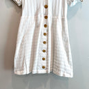 Button Front Short Sleeve Dress-4