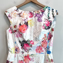 Textured Floral Sheath Dress-3