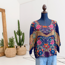 Color Block Floral Top-1