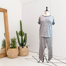 Star Print Knit PJ Set-1