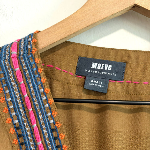 Embroidered Wrap Tunic