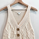 Sleeveless Cable Knit Sweater-3