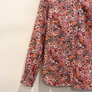 Floral 1/4 Button Top-4