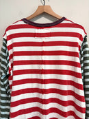 Striped Balloon Sleeve Tee-11