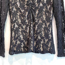 Lace V-Neck Long Sleeve Top-5