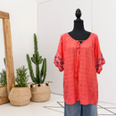 Embroidered Sleeve Tunic-1